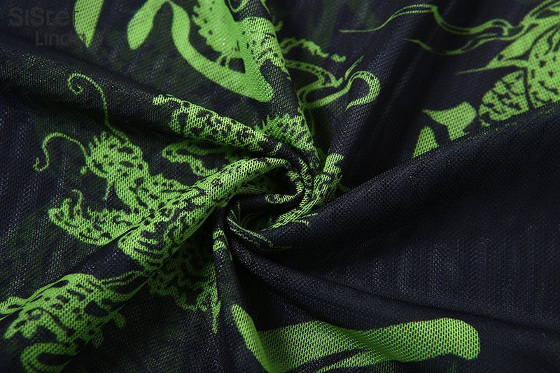 Robe Harajuku Green Dragon